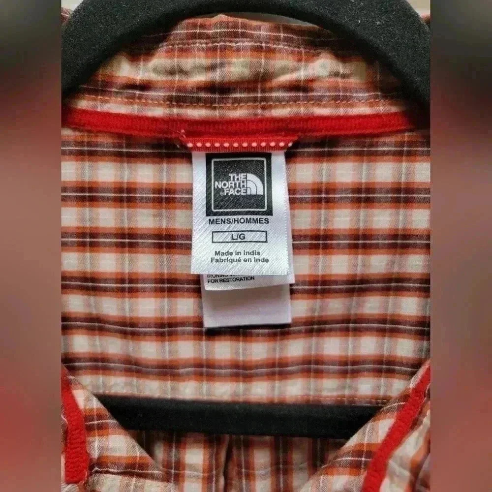 The North Face Men's Plaid Button Down Long Sleeve Shirt Size Large